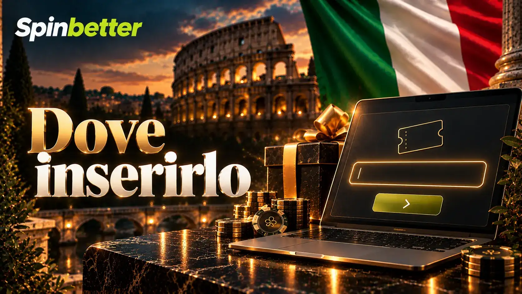 Dove si inserisce il bonus code SpinBetter